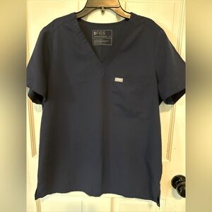 Figs Women's Catarina One-Pocket Scrub Top Navy Blue Size Medium FW1000